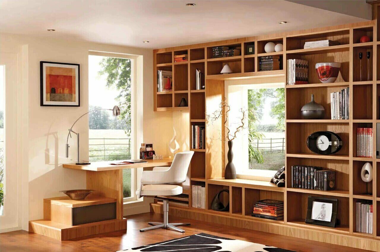 Домашний кабинет встроенная мебель